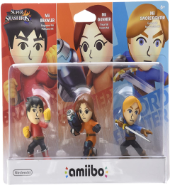 Mii Brawler / Mii Gunner / Mii Swordfighter Three Pack (New in Box)