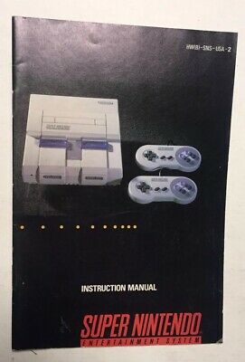 Super Nintendo System Manual